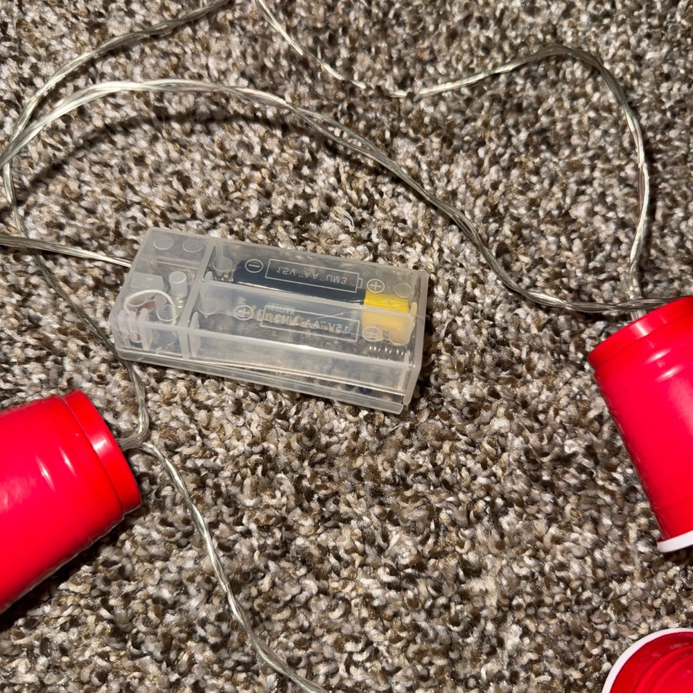 Red Cup String Lights - Picture 2 of 4